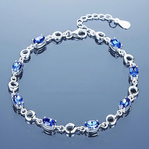 sapphire gemstones zircon diamonds chain bracelets for women white gold silver color argent jewelry bijoux birthday party gifts, Golden;silver
sapphire gemstones zircon diamonds chain bracelets for women white gold silver color argent jewelry bijoux birthday party gifts, Golden;silver
