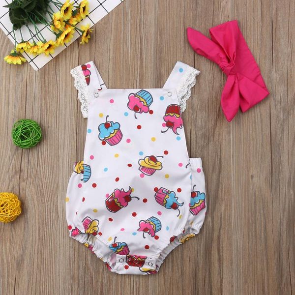 cute newborn baby girl clothes ice cream print sleeveless rompers headband 2pcs summer outfit sunsuit 0-24m, Blue 
cute newborn baby girl clothes ice cream print sleeveless rompers headband 2pcs summer outfit sunsuit 0-24m, Blue