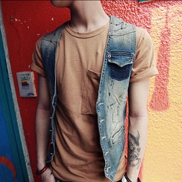 plus size 4xl denim causal vest slim fit sleeveless jeans jacke v neck vantage vests waistcoats motorcycle single breasted coats, Black;white
plus size 4xl denim causal vest slim fit sleeveless jeans jacke v neck vantage vests waistcoats motorcycle single breasted coats, Black;white