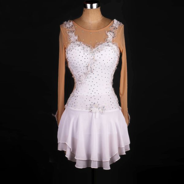stage wear white figure skating dress dance leotard crystal leotards ballerina gymnastic costume b002, Black;red
stage wear white figure skating dress dance leotard crystal leotards ballerina gymnastic costume b002, Black;red