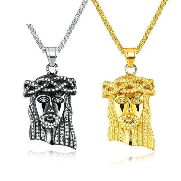 fashion titanium steel face of christ, jesus necklace pendant religious jewelry iced-out jesus face pendant necklace, Silver
fashion titanium steel face of christ, jesus necklace pendant religious jewelry iced-out jesus face pendant necklace, Silver