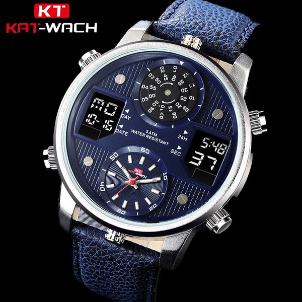 brand men's sport watches kat-wach men fashion leather analog waterproof quartz clock male luminous chronograph wristwatch, Slivery;brown
brand men's sport watches kat-wach men fashion leather analog waterproof quartz clock male luminous chronograph wristwatch, Slivery;brown