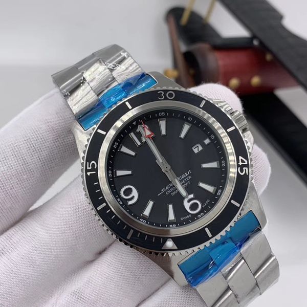 superocean automatic movement mens watches stainless steel bezel black dial wristwatches folding buckle good gift, Slivery;brown
superocean automatic movement mens watches stainless steel bezel black dial wristwatches folding buckle good gift, Slivery;brown