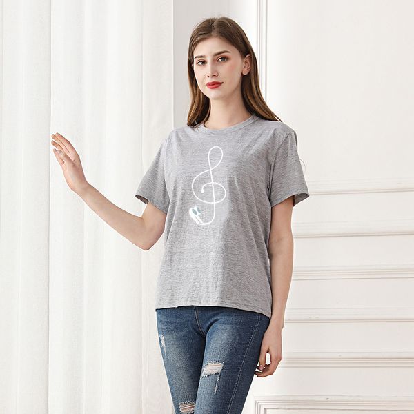 loose note casual music style printed shipping women tide fashion music t street short-sleeved t-shirt erhxm, Black
loose note casual music style printed shipping women tide fashion music t street short-sleeved t-shirt erhxm, Black