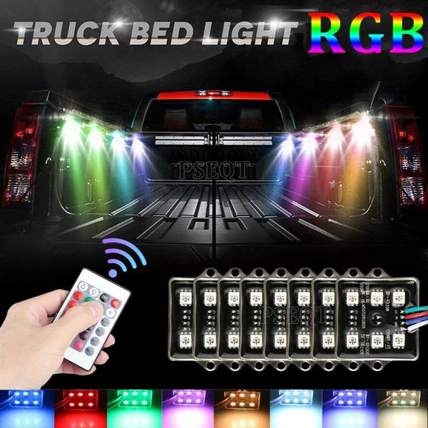 8 бобы rgb led декоративный свет offroad truck bed освещение свет kit кровать днищ рок декоративные лампы
8 бобы rgb led декоративный свет offroad truck bed освещение свет kit кровать днищ рок декоративные лампы