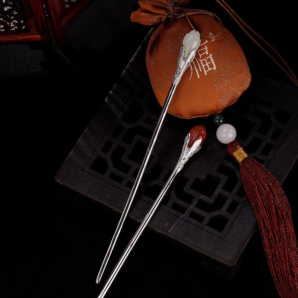 925 sterling silver волос стик для ювелирных изделий женщин / китайский стиль шпилька / красный камень аксессуары для волос femme головной у, Golden;white
925 sterling silver волос стик для ювелирных изделий женщин / китайский стиль шпилька / красный камень аксессуары для волос femme головной у, Golden;white