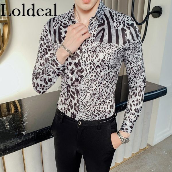 loldeal men slim long sleeve shirt flower shirt leopard print white, White;black
loldeal men slim long sleeve shirt flower shirt leopard print white, White;black
