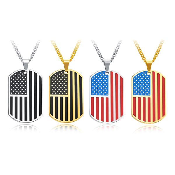 necklace pendant for men american flag stainless steel titanium sliver golden head mens jewelry for boys gifts, Silver
necklace pendant for men american flag stainless steel titanium sliver golden head mens jewelry for boys gifts, Silver