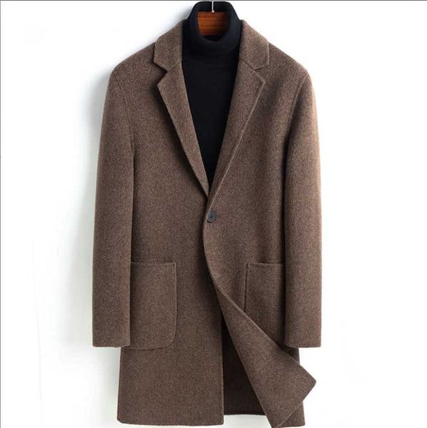 boollili wool coat men double-sided long jacket alpaca cashmere coat plus size korean mens coats and jackets kj, Black
boollili wool coat men double-sided long jacket alpaca cashmere coat plus size korean mens coats and jackets kj, Black