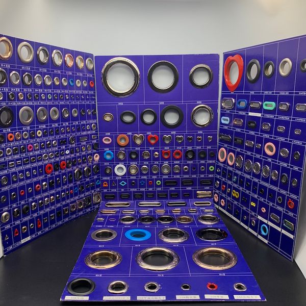 sample card of metal eyelets grommets 4 sheets for shoes belt bags tag clothes fashion practical accessories ing, Black
sample card of metal eyelets grommets 4 sheets for shoes belt bags tag clothes fashion practical accessories ing, Black