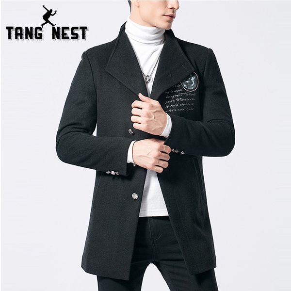 tangnest men 2017 turn-down collar new design men's wool & blends casual autumn winter asian size coat mwn282, Black
tangnest men 2017 turn-down collar new design men's wool & blends casual autumn winter asian size coat mwn282, Black