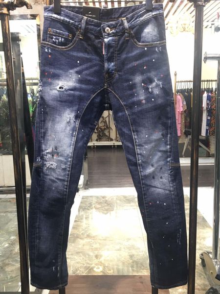 men distressed ripped skinny jeans fashion designer mens slim motorcycle moto biker causal mens denim pants hip hop 1227, Blue 
men distressed ripped skinny jeans fashion designer mens slim motorcycle moto biker causal mens denim pants hip hop 1227, Blue