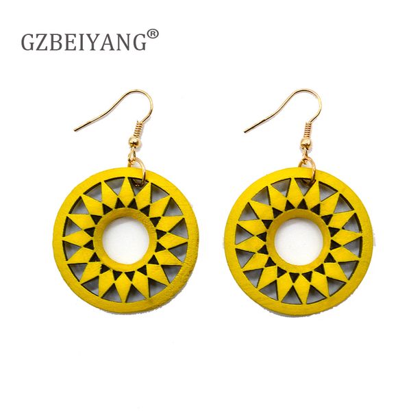 gzbeiyang ethnic vintage log wooden round hollow gear multi-color pendant earrings for african women jewelry earrings gifts, Silver
gzbeiyang ethnic vintage log wooden round hollow gear multi-color pendant earrings for african women jewelry earrings gifts, Silver