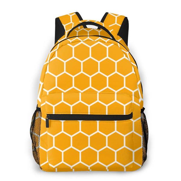 beehive white orange honeycomb children backpack cute bags for boys kindergarten baby kids school bags
beehive white orange honeycomb children backpack cute bags for boys kindergarten baby kids school bags