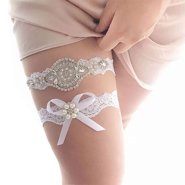 women wedding bridal floral thigh rings elastic leg garters rhinestone faux pearl bowknot beaded glitter prom party, Black;white
women wedding bridal floral thigh rings elastic leg garters rhinestone faux pearl bowknot beaded glitter prom party, Black;white