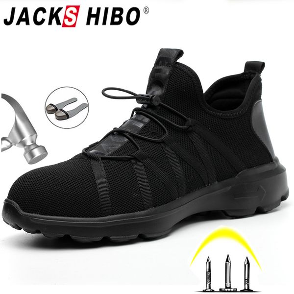 jackshibo men safety work shoes summer breathable shoes men anti-smashing boots work male construction steel toe boots, Black
jackshibo men safety work shoes summer breathable shoes men anti-smashing boots work male construction steel toe boots, Black