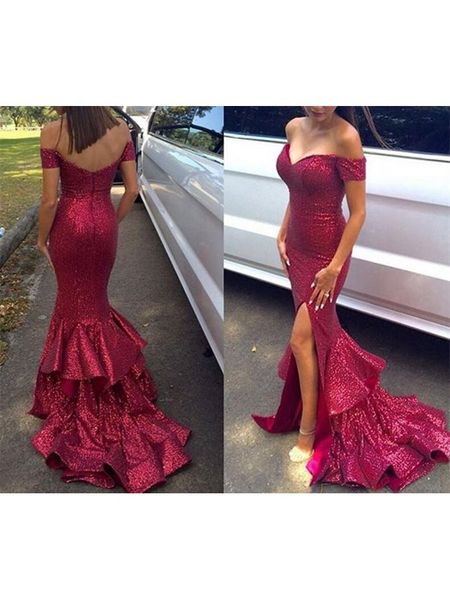 off shoulder floor length split mermaid evening dresses sequins vintage special occasion prom v-neck fashion beautiful, White;pink
off shoulder floor length split mermaid evening dresses sequins vintage special occasion prom v-neck fashion beautiful, White;pink