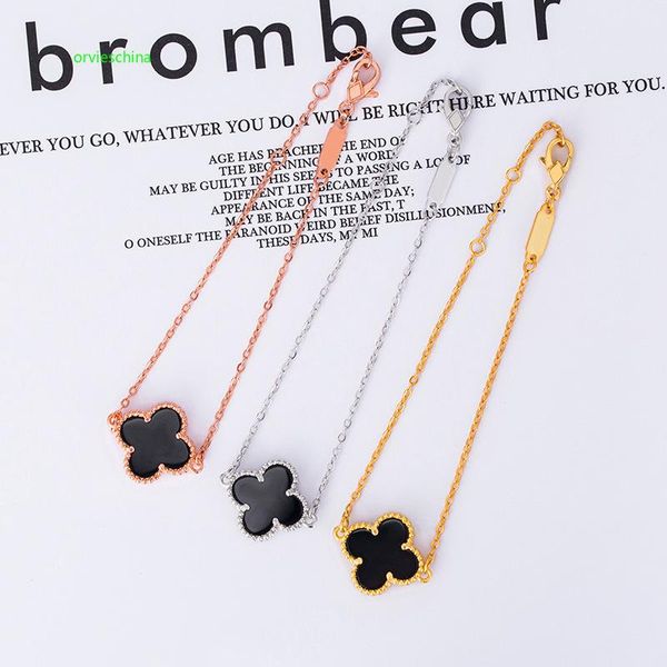 s925 стерлингового серебра клевера браслет женский корейской версии простой двухсторонний повезло один цветок браслет оригинальной пряжкой, Golden;silver 
s925 стерлингового серебра клевера браслет женский корейской версии простой двухсторонний повезло один цветок браслет оригинальной пряжкой, Golden;silver