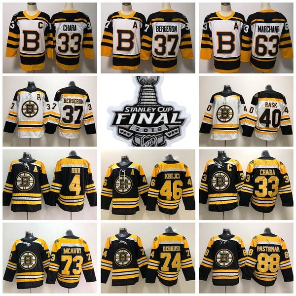 stanley cup finals patch boston bruins black white 33 zdeno chara 37 patrice bergeron brad marchand jerseys david pastrnak 73 charlie mcavoy, Black;red
stanley cup finals patch boston bruins black white 33 zdeno chara 37 patrice bergeron brad marchand jerseys david pastrnak 73 charlie mcavoy, Black;red