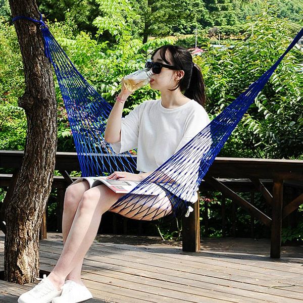 outdoor hammock portable single grid hammock travel with rope 9 strands nylon rope mesh
outdoor hammock portable single grid hammock travel with rope 9 strands nylon rope mesh
