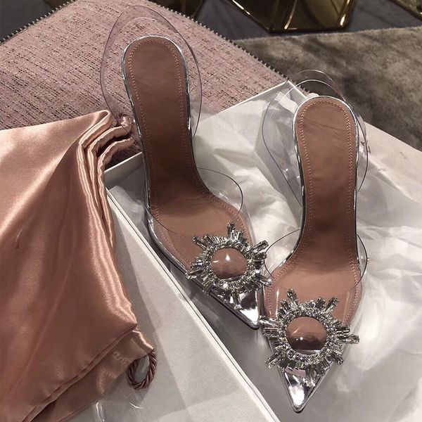 crystal diamond buckle ladies summer transparent pvc wine glass with pointed ladies sandals ladies party wedding shoes #10, Black
crystal diamond buckle ladies summer transparent pvc wine glass with pointed ladies sandals ladies party wedding shoes #10, Black