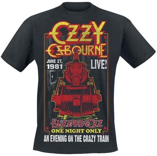 ozzy osbourne (black sabbath) - an evening on the crazy train - official mens t shirt summer man t-shirt tees new, White;black
ozzy osbourne (black sabbath) - an evening on the crazy train - official mens t shirt summer man t-shirt tees new, White;black
