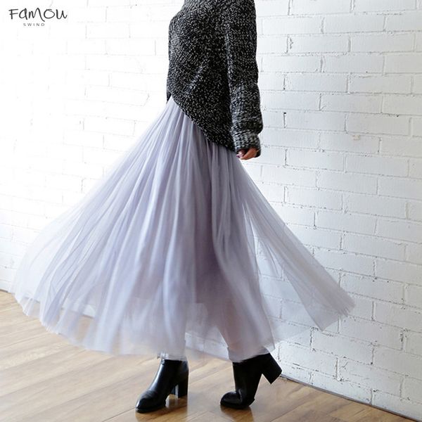 Autumn 2019 Winter Vintage Skirts Solid Jupe Elastic High Waist Tulle Mesh Skirt Long Pleated Tutu Skirt Female Womens Longue
Autumn 2019 Winter Vintage Skirts Solid Jupe Elastic High Waist Tulle Mesh Skirt Long Pleated Tutu Skirt Female Womens Longue