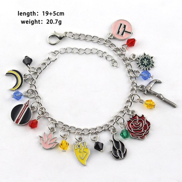 anime rwby jnpr rose inspired charm bracelet rwby storm flower magnhild crocea mors metal bracelet gifts, Black
anime rwby jnpr rose inspired charm bracelet rwby storm flower magnhild crocea mors metal bracelet gifts, Black