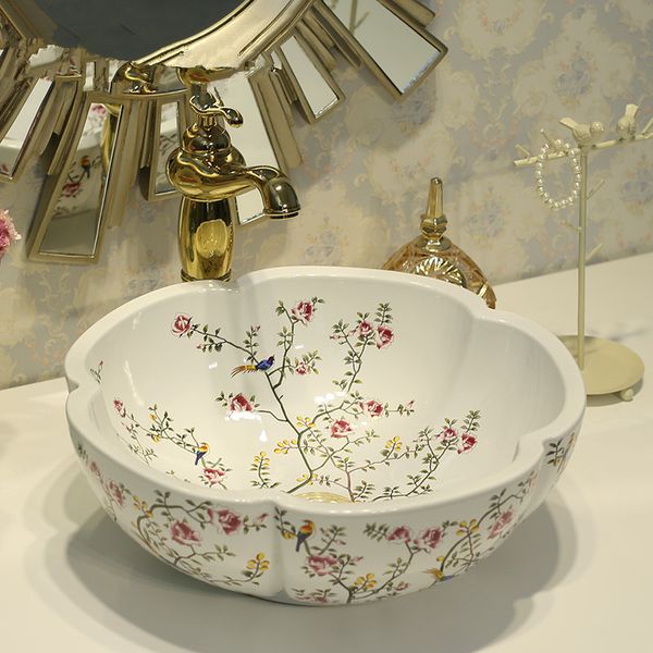 china painting flower and bird ceramic painting art lavabo bathroom vessel sinks round counterwash basin china
china painting flower and bird ceramic painting art lavabo bathroom vessel sinks round counterwash basin china