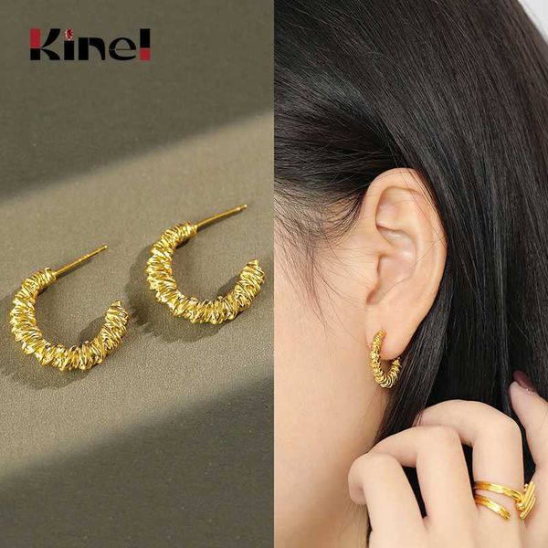 kinel trendy 925 sterling silver earrings korea jewelry fashion twist 18k gold earrings silver 925 female fine jewelry, Golden;silver
kinel trendy 925 sterling silver earrings korea jewelry fashion twist 18k gold earrings silver 925 female fine jewelry, Golden;silver