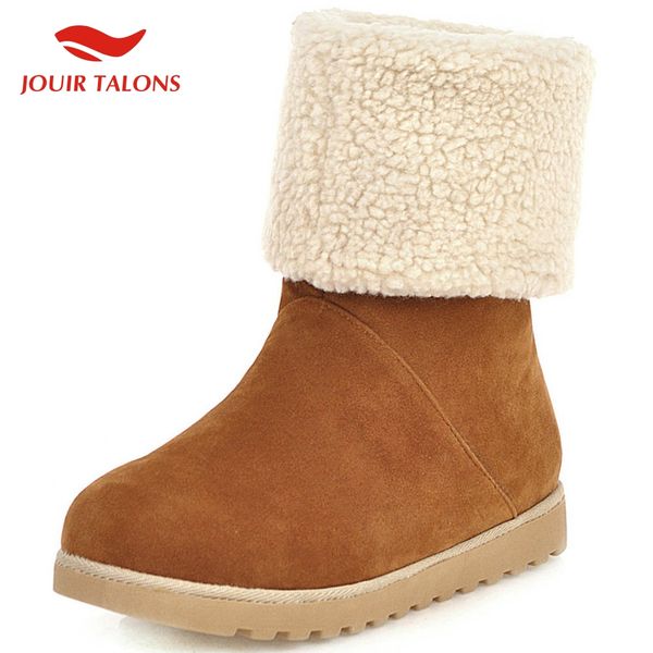 jouir fashion new large size 43 add fur winter boots women shoes woman platform slip on warm boots women shoes, Black
jouir fashion new large size 43 add fur winter boots women shoes woman platform slip on warm boots women shoes, Black