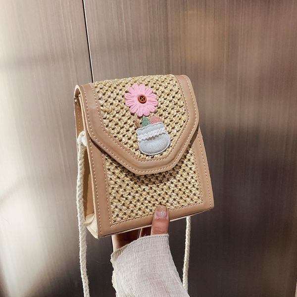 women's fashion retro woven shoulder bag solid color handbag woven bag beach crossbody bags for summer with flowers
women's fashion retro woven shoulder bag solid color handbag woven bag beach crossbody bags for summer with flowers