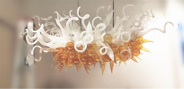 hand blown borosilicate murano blown glass pendant lamps art new style light home made chandelier lighting
