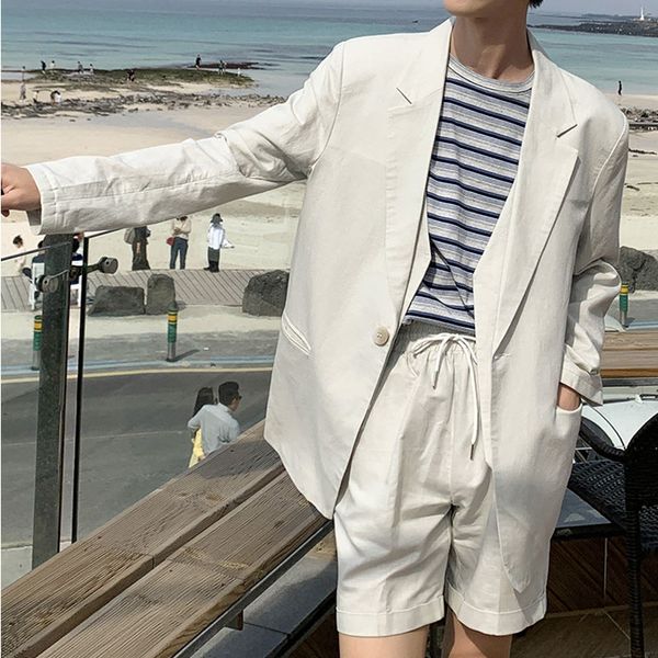 men's suits & blazers men 2 pieces sets vintage casual male japan korea streetwear fashion thin suit blazer coat jacket elastic waist s, White;black
men's suits & blazers men 2 pieces sets vintage casual male japan korea streetwear fashion thin suit blazer coat jacket elastic waist s, White;black
