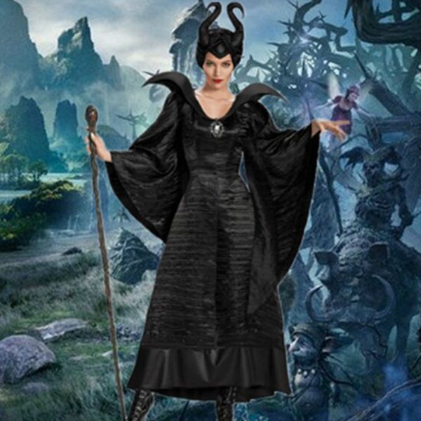 new deluxe maleficent christening black gown halloween witch cosplay fancy dress costume carnival party clothing outfit, Black;red
new deluxe maleficent christening black gown halloween witch cosplay fancy dress costume carnival party clothing outfit, Black;red
