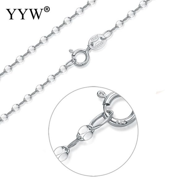925 sterling silver chain necklace with clasps fit men women pendant statement jewelry sterling silver chain chokers 16/18inch
925 sterling silver chain necklace with clasps fit men women pendant statement jewelry sterling silver chain chokers 16/18inch