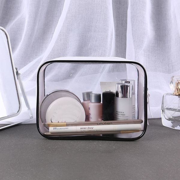 1 pcs thick transparent pvc cosmetic bag waterproof zipper travel makeup bags organizer portable toiletry wash bag handbags case
1 pcs thick transparent pvc cosmetic bag waterproof zipper travel makeup bags organizer portable toiletry wash bag handbags case
