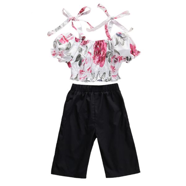 2020 baby summer clothing newborn toddler baby girl folral outfit off shoulder strap shirt pants, White
2020 baby summer clothing newborn toddler baby girl folral outfit off shoulder strap shirt pants, White