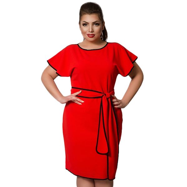 elegant casual women dress plus size 2018 spring summer dress short sleeve patchwork loose office midi sashes vestidos 6xl, Black;gray
elegant casual women dress plus size 2018 spring summer dress short sleeve patchwork loose office midi sashes vestidos 6xl, Black;gray