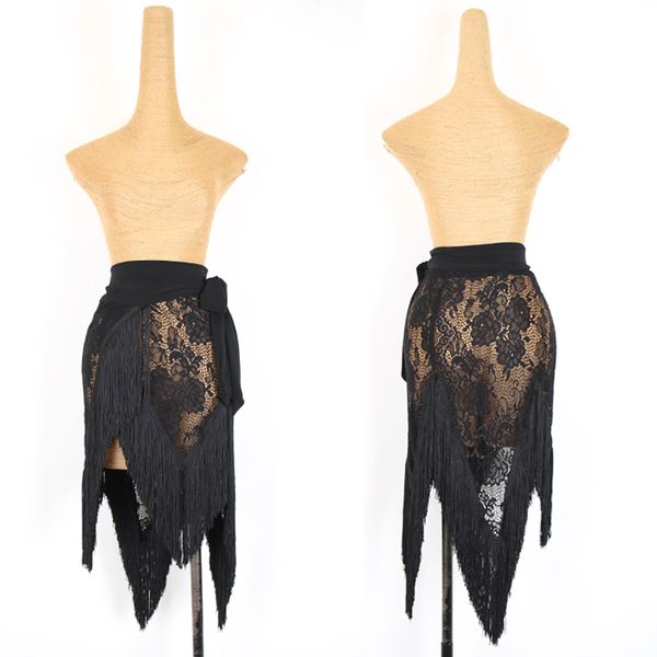 latin dance skirts seethrough lace hip scarf irregular fringe skirt cha cha salsa samba tango rumba practice clothes dn4025, Black;red
latin dance skirts seethrough lace hip scarf irregular fringe skirt cha cha salsa samba tango rumba practice clothes dn4025, Black;red