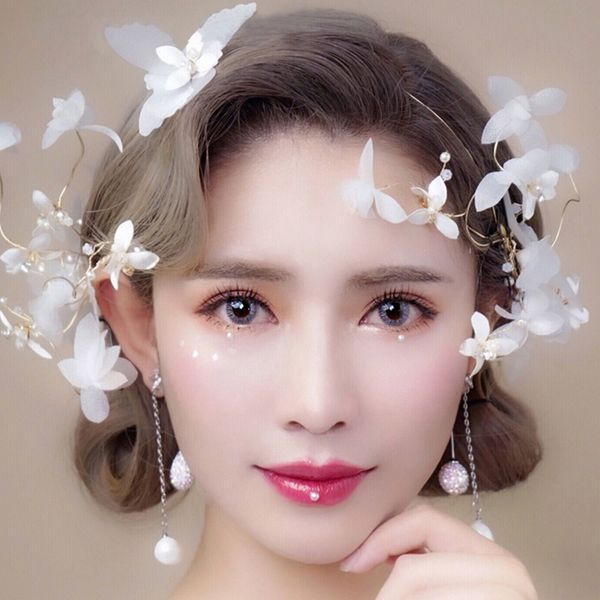 korean bride headwear celestial immortals beautiful princess korean exceed immortal white flower ornaments bridesmaid hair hoop wedding, Silver
korean bride headwear celestial immortals beautiful princess korean exceed immortal white flower ornaments bridesmaid hair hoop wedding, Silver