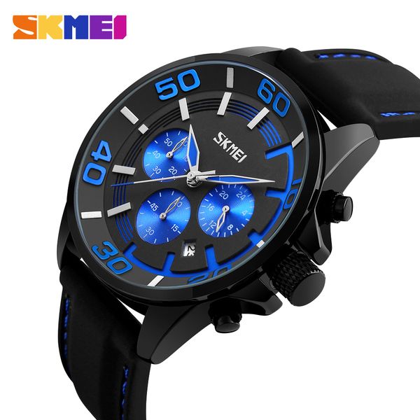 skmei men fashion business quartz watches multi-dial satch sports watch luxury military 30m waterproof relogio masculino 9154, Slivery;brown
skmei men fashion business quartz watches multi-dial satch sports watch luxury military 30m waterproof relogio masculino 9154, Slivery;brown