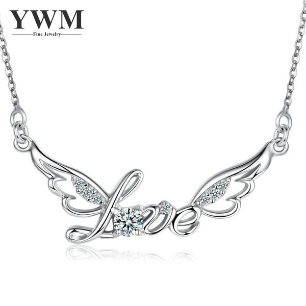 ywm 925 sterling silver love love wing necklace fashion korean version pendant necklace jewelry silver clavicle chain for women
ywm 925 sterling silver love love wing necklace fashion korean version pendant necklace jewelry silver clavicle chain for women