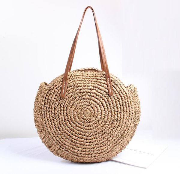 designer-new hand-woven bags ins round shoulder straw bag beach bag large capacity beach handbag holiday special hand-woven bags/2
designer-new hand-woven bags ins round shoulder straw bag beach bag large capacity beach handbag holiday special hand-woven bags/2