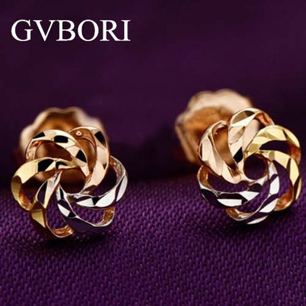 18k solid gold 1 gram women earrings flower design three colors cj191203, Golden
18k solid gold 1 gram women earrings flower design three colors cj191203, Golden