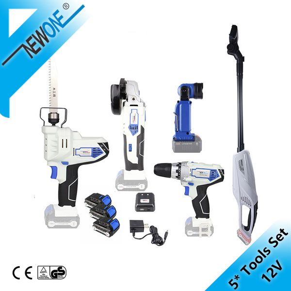 newone/keinso 12v angle grinder electric drill led light vacuum cleaner electric saw with three lithium battery and one charger
newone/keinso 12v angle grinder electric drill led light vacuum cleaner electric saw with three lithium battery and one charger
