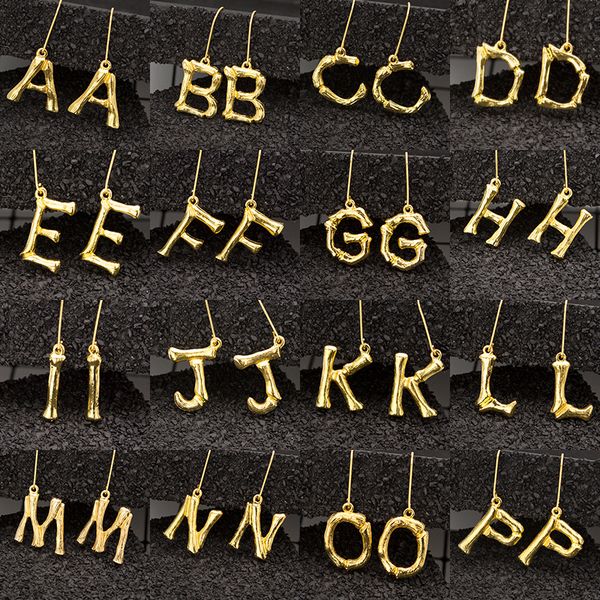 classic gold color exaggerated metal letter earrings with pendant for women initial alphabet a-z drop ear cuff earrings, Golden;silver
classic gold color exaggerated metal letter earrings with pendant for women initial alphabet a-z drop ear cuff earrings, Golden;silver