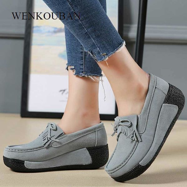 genuine leather shoes women flats platform shoes casual creepers slip on loafers moccasins femme ladies shoes zapatos mujer 2020 cj191226, Black
genuine leather shoes women flats platform shoes casual creepers slip on loafers moccasins femme ladies shoes zapatos mujer 2020 cj191226, Black