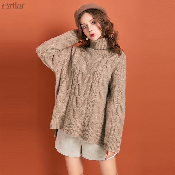 artka 2019 winter новый женский свитер элегантный 4 цвета водолазка свитера сгущает теплый свободный пуловер свитер для женщин yb10893q, White;black
artka 2019 winter новый женский свитер элегантный 4 цвета водолазка свитера сгущает теплый свободный пуловер свитер для женщин yb10893q, White;black