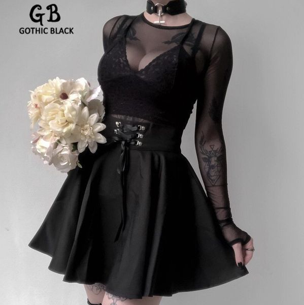 gothic black female streetwear back zipper metal buckle lace up mini pleated skirt goth vintage women high waist party skirts
gothic black female streetwear back zipper metal buckle lace up mini pleated skirt goth vintage women high waist party skirts
